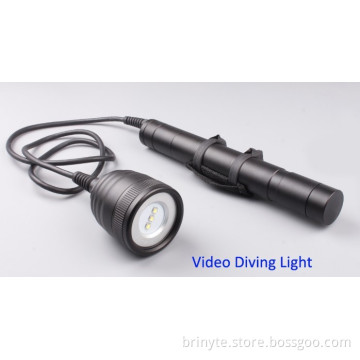 Powerful LED Underwater Video Light CREE Canister Dive Lights